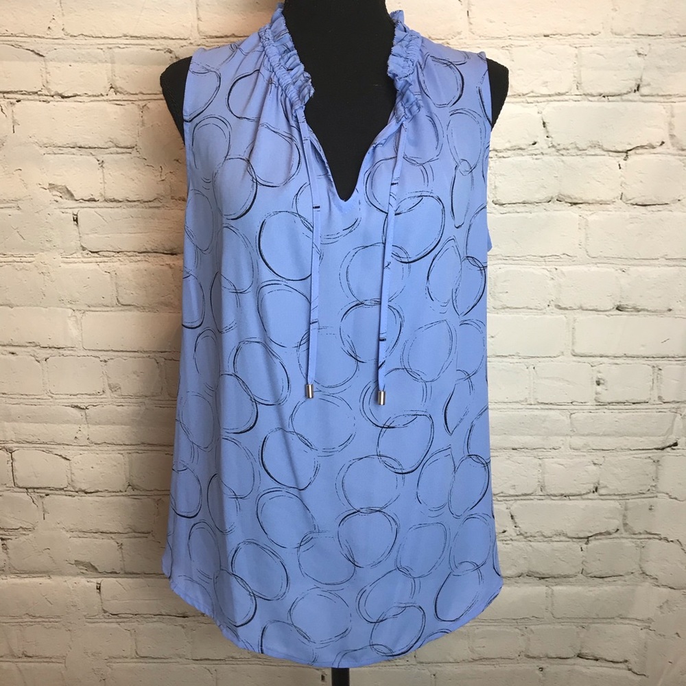 Apt 9 Ruffle Collar and Tie Neck Blouse